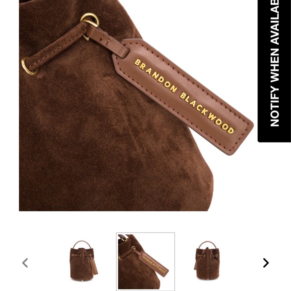 Brown Suede crossbody bag